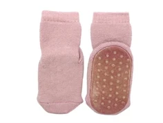 MP strømper wood rose uld med gummisåler